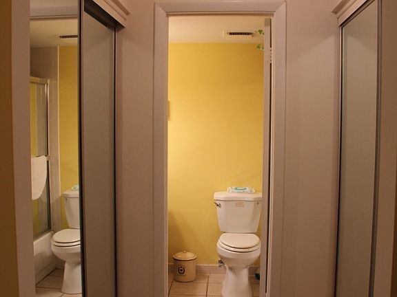 Master bedroom closets