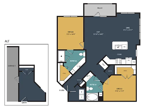 Floor plan B2D-ALT-G