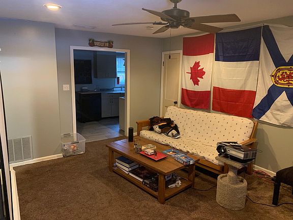 Living room towards kitchen