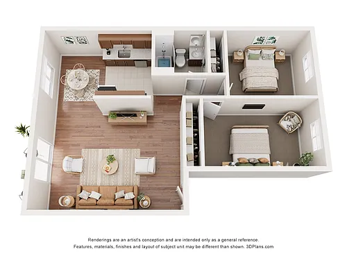 Floor plan Two Bedroom A