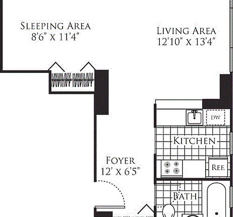 2nd image of 305 W 50th St APT 5B