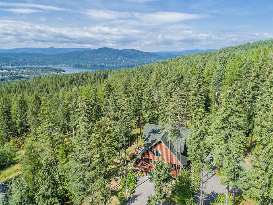Home with lake in background