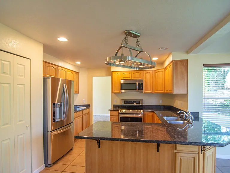 Kitchen with new LG appliance