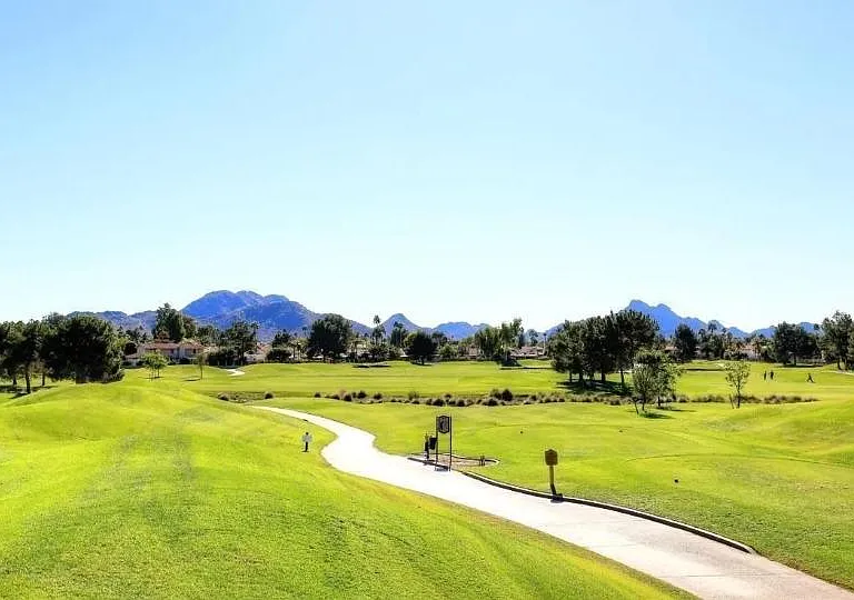 Walking path across the entire Stone Creek golf course, behind the condo