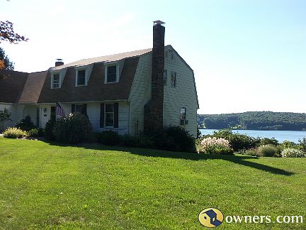 Beautiful view of Thames River from front yard