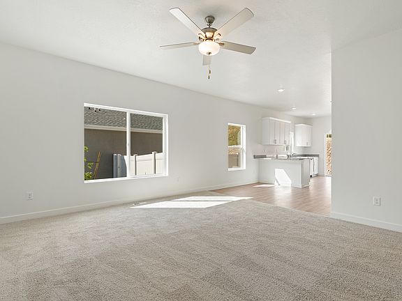 The family room is ready to be used to host watch parties, game nights and more