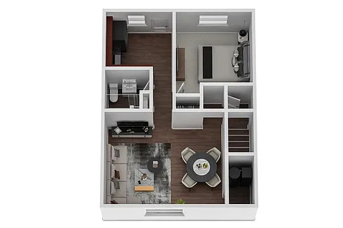 Floor plan Upstairs Unit