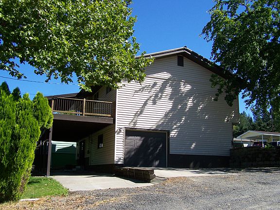 Side of house, garage