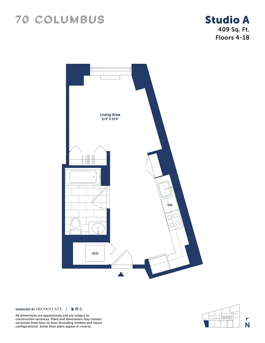 Floor plan Studio A
