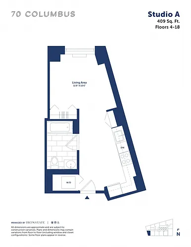 Floor plan Studio A