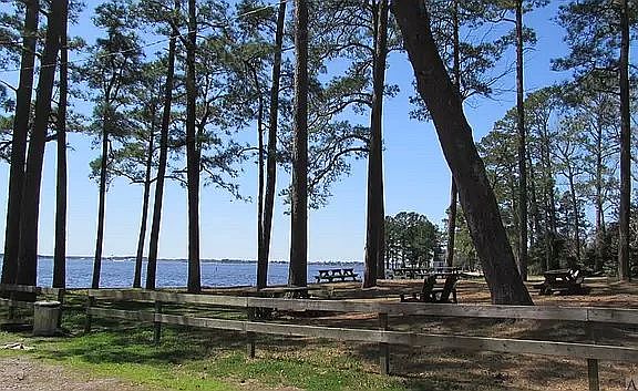 Beach and river area