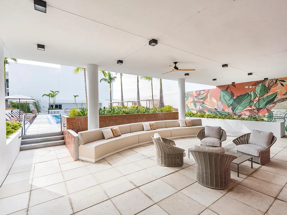 Lounge in comfort with cabanas by the pool, your oasis of relaxation.