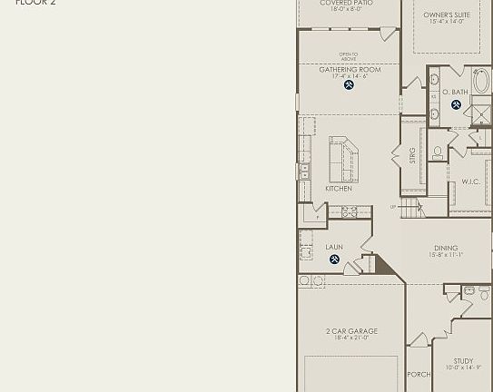 Woodland Floor Plan, Quick Move-in Home, Floor 1