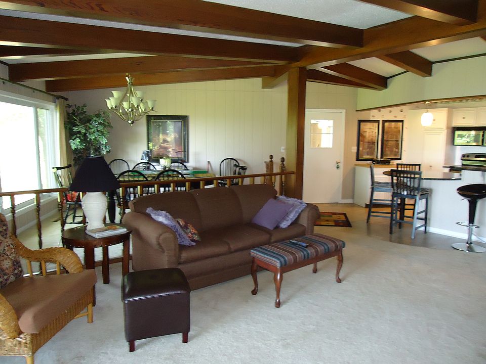 Open living room and kitchen