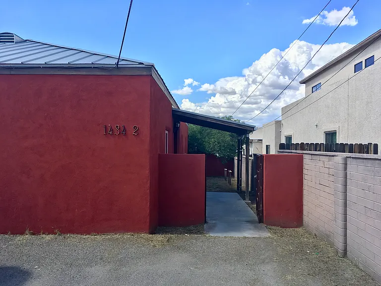 Entry from parking area