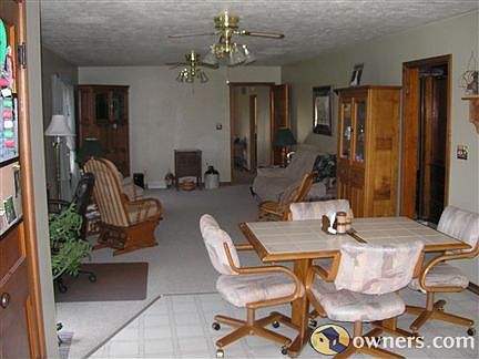 Open living room/dining room