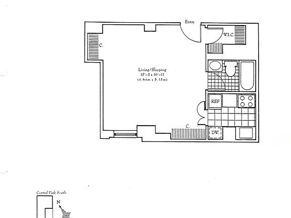 2nd image of 106 Central Park S APT 15J