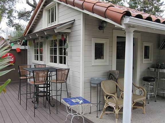 cabana room overlooking creek