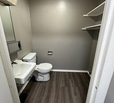 1/2 bath downstairs with washer and dryer hookup