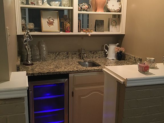 Wet bar with fridge and sink