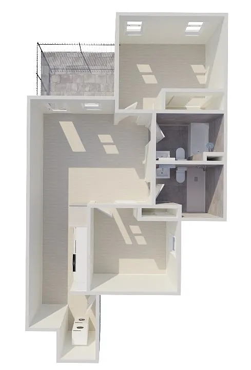 Floor plan 2 Bed 2 Bath