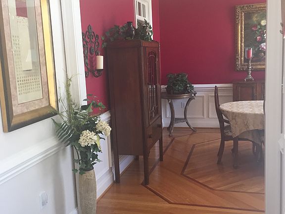 Looking into dining room