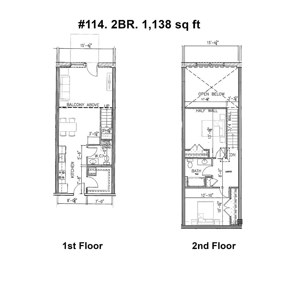 Floor plan 110-112-114-116