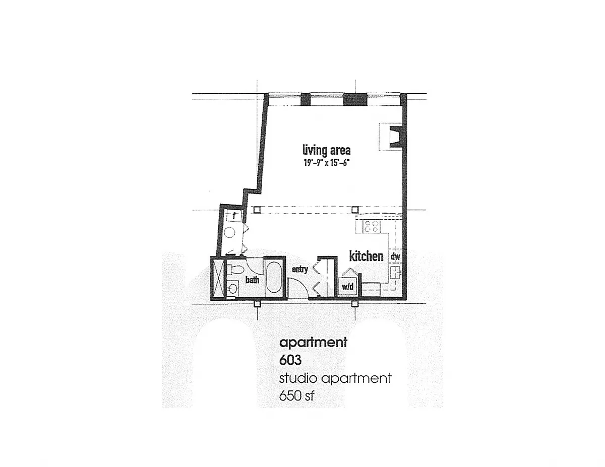 Floor plan Studio