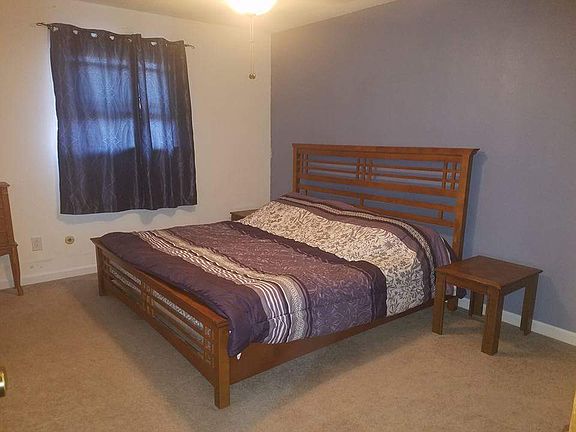 Master bedroom with walk in closet