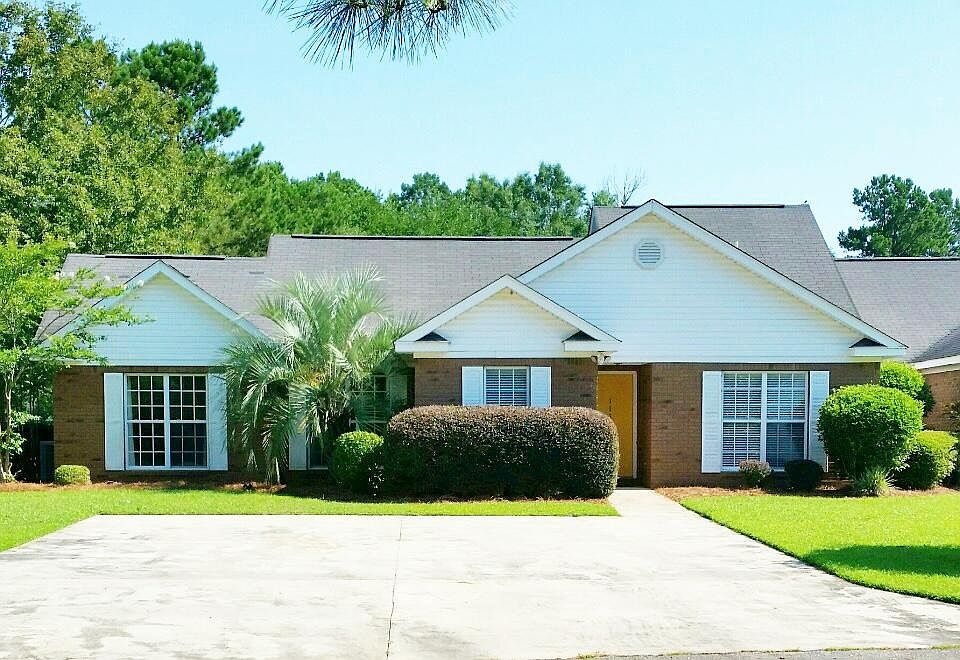 Front view of duplex, with two car parking