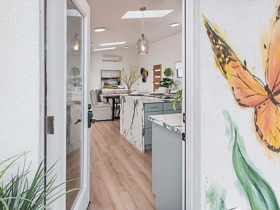 Kitchen entrance from garden