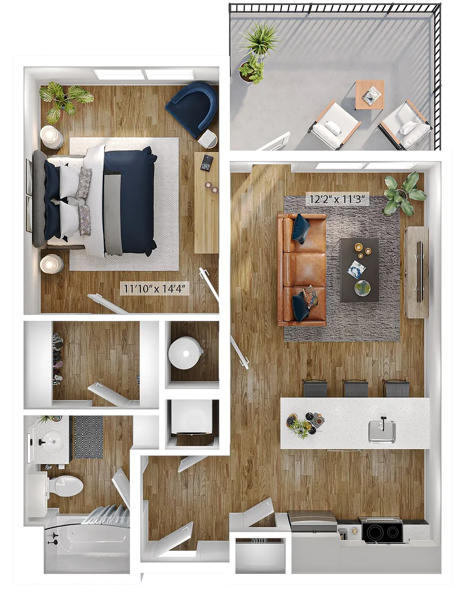 Floor plan Wayfinder-1A