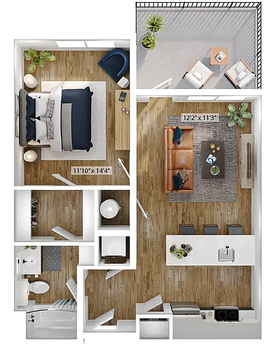 Floor plan Wayfinder-1A