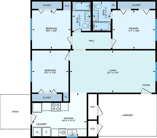 Floor plan Duplex 3A