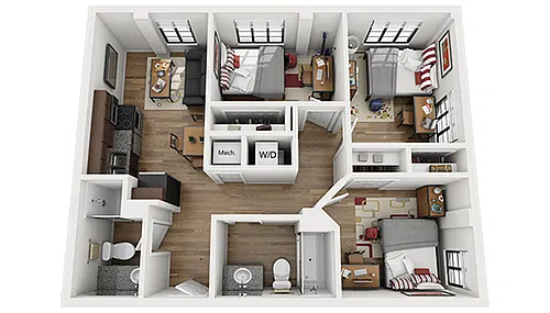 Floor plan 3X2 E