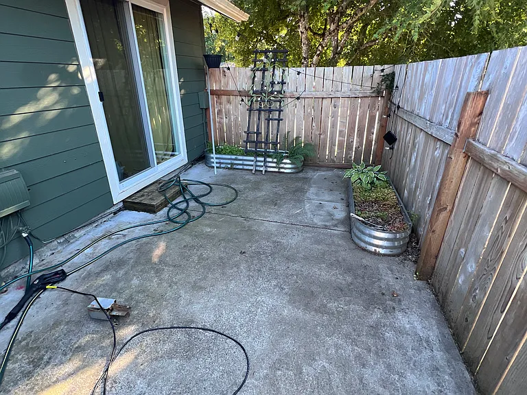Private deck leads to the master.