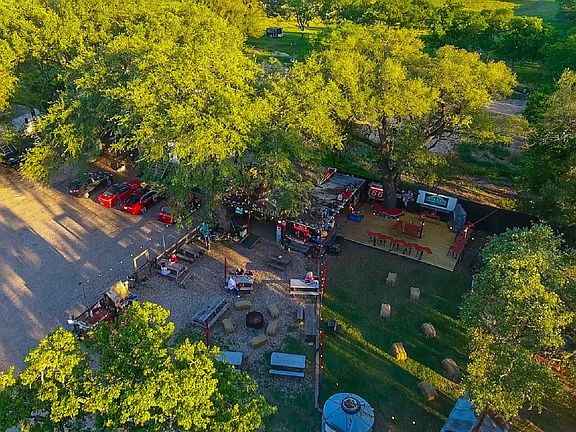 Nearby Manchaca Springs Saloon offers a variety of food trucks and live music.