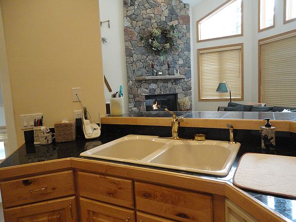 Kitchen view to living area
