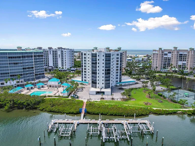 Full Aerial Property View from the Canal