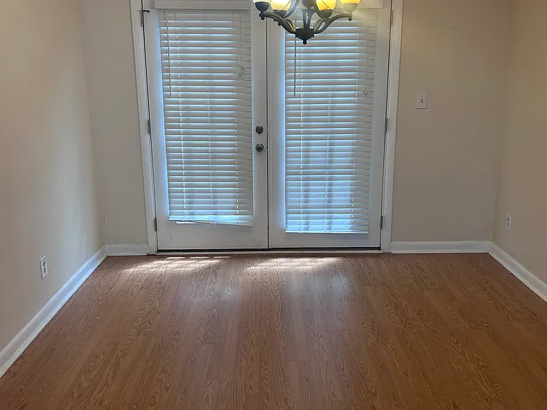 Dinning room with entry to back door