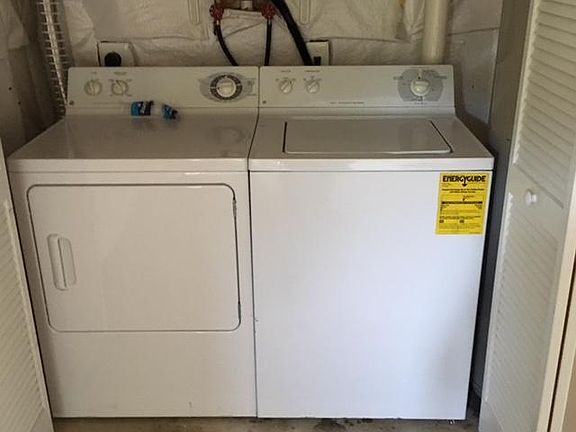 Washer & Dryer in Basement