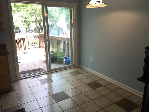 Dining area in open kitchen