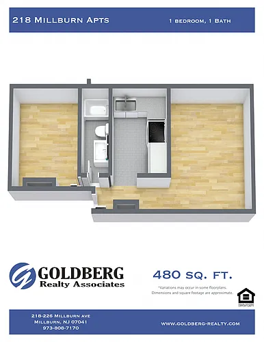 Floor plan One Bedroom