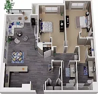 2 Bed Floorplan 2 Bed Floorplan
