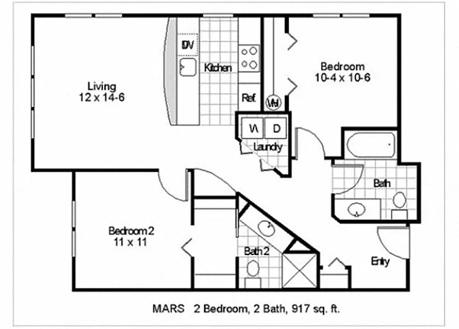 Floor plan Mars