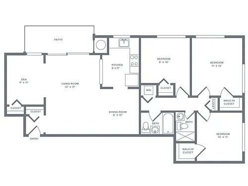 Floor plan C2D Renovated