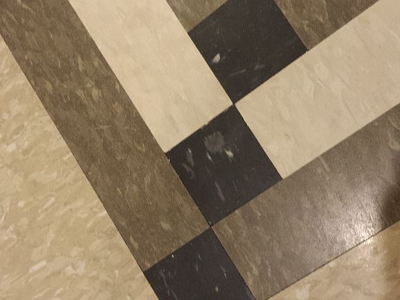 sneek peek at kitchen floor
