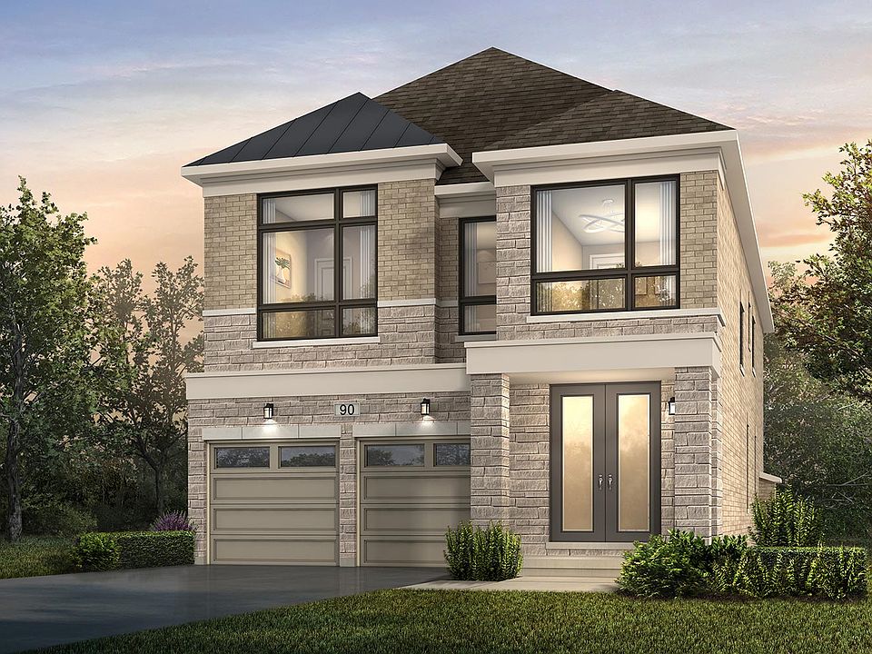 Exterior Gemstone Style E at Woodhaven in Aurora, Ontario.