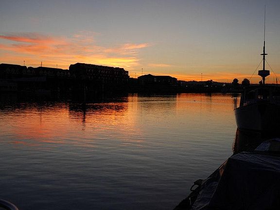 Sunset from the moorage