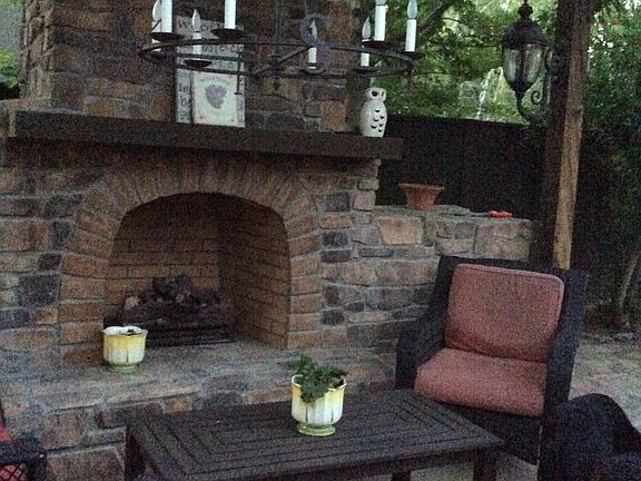 Outside fireplace